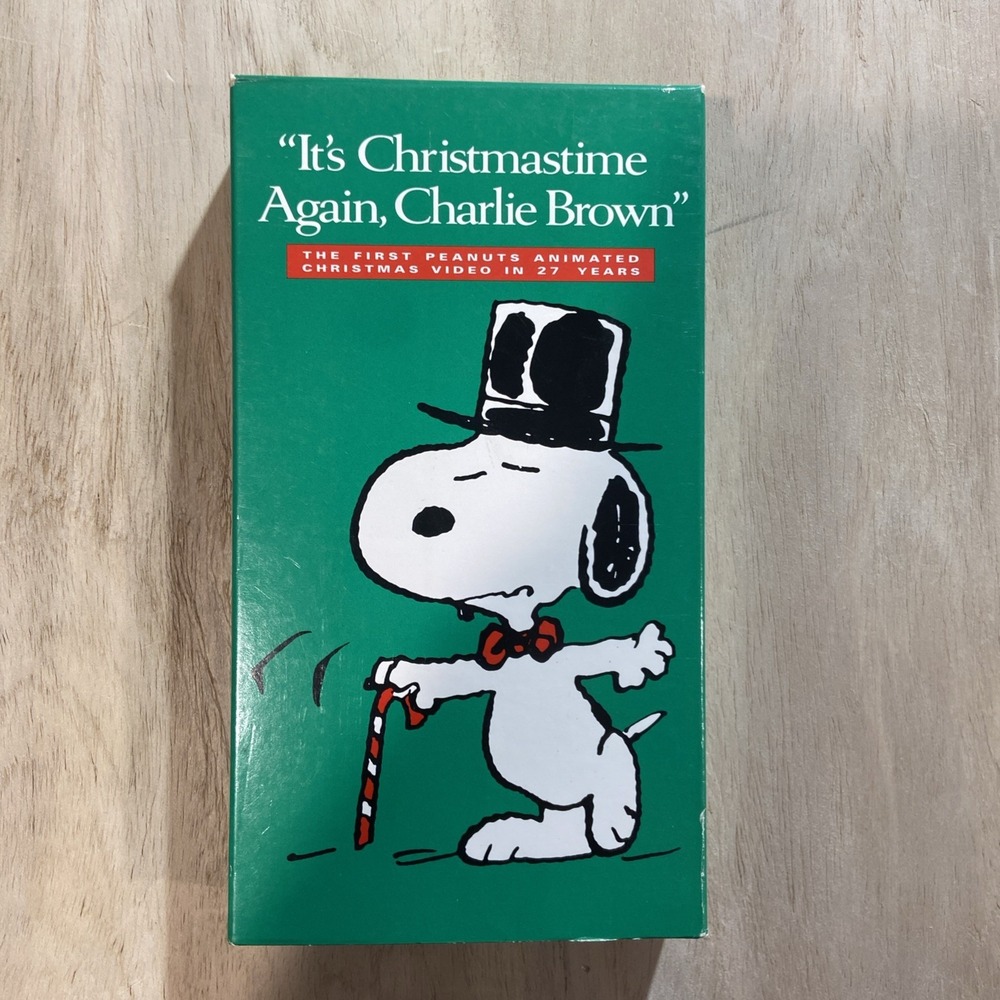 IT'S CHRISTMASTIME AGAIN, CHARLIE BROWN - VHS Animated Christmas Video Tested